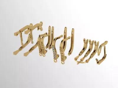  hinge and Lock 3D print model