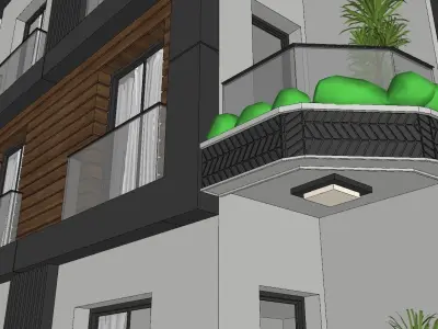 High Detailed Apartment Project V-Ray Ready 3D model