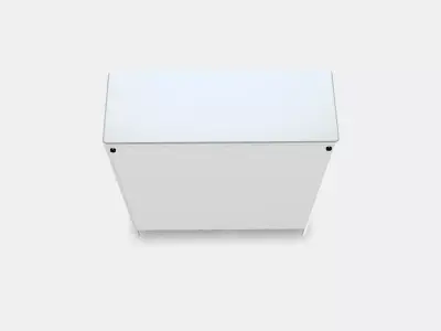 IDASEN Cabinet with sliding glass doors Low-poly 3D model