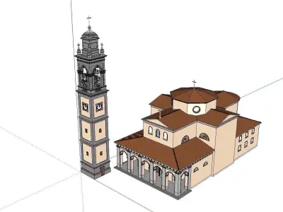 Architecture-Religion-God-Culture-Temple-0108 church in italy 3D model