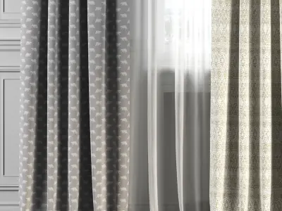 Curtain Set 139 3D model