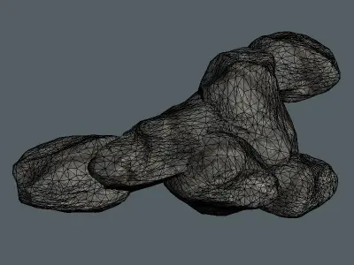 21 Rocks And Stones Models For Games Low-poly 3D model