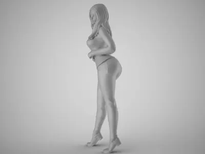 Winter Beauty Woman 4 3D print model
