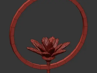 Lotus flower 3D model
