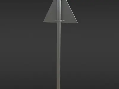 Game-ready Radioactivity sign - Unity - HDRP - UE4 Low-poly 3D model