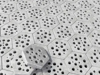 Stone Ngon hole decor n2 3D model