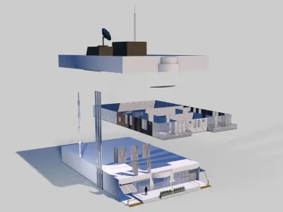 Residential Building dalle 034 3D model