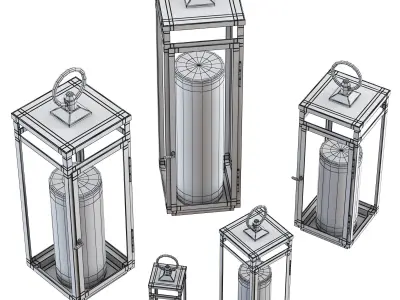 Floor Lanterns 3D model