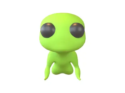 Alien Baby v1 001 Low-poly 3D model