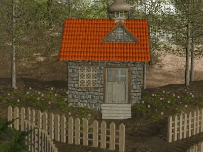 Village 3D model buy