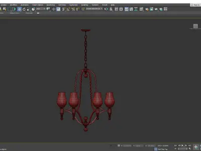 MIRABELLE CHANDELIER Low-poly 3D model
