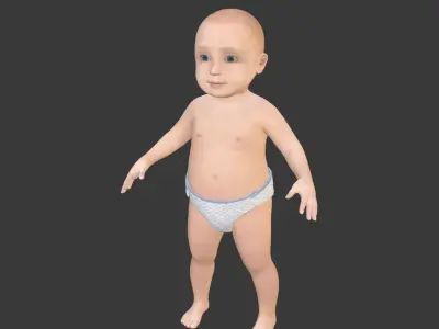  Rigged Baby Model 