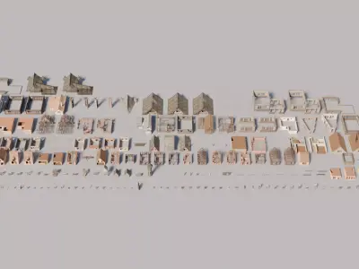 3000 Medieval Game Assets Vol1-Inspired by The Witcher 3 Low-poly 3D model