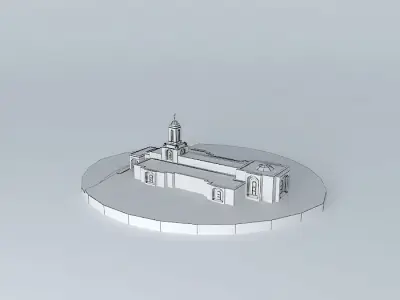 LDS. Temple  Newport Beach California ,Templo Mormon.122nd. O... Free 3D model