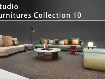 DH STUDIO Furniture Collection 10 Low-poly 3D model