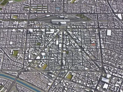 Gwangju Low-poly 3D model