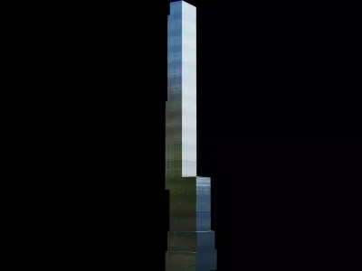 Central Park Tower - NYC Low-poly 3D model