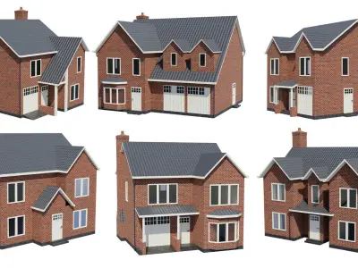 British House Model Collection 3D Model Pack