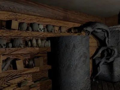 Indiana Jones Barnett College secret collection Low-poly 3D model