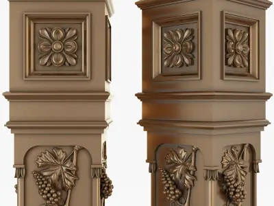 stair column for cnc  3D model