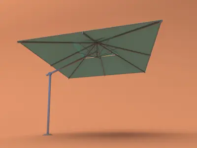 patio umbrella 02 3D model