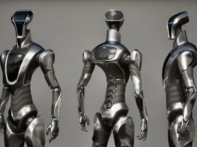 Robot 8 Low-poly 3D model