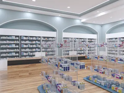 Pharmacy interior 2 3D model