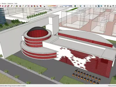 Sketchup Cultral Center G9 3D model