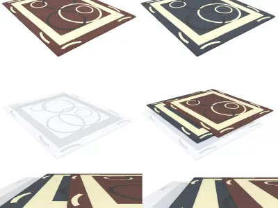 Rug carpet interior 3D model
