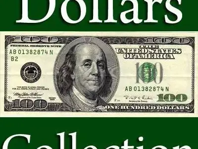 US Paper Money Collection 21 Items 3D model