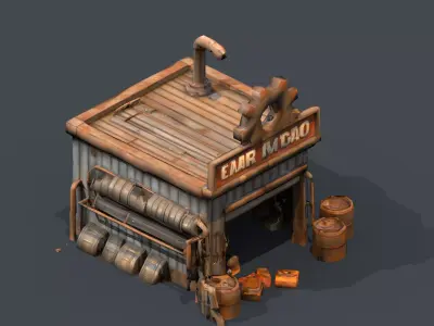 Repair shop  3D model