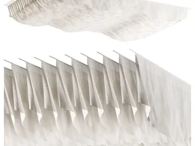  decorative fabric ceiling 3 3D model