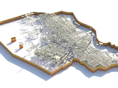 Jersey City Newark in New York 3D model