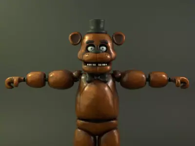 Five Nights at Freddy character Low-poly 3D model