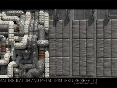 Scifi Thermal and Metal Trim Texture 01 Texture