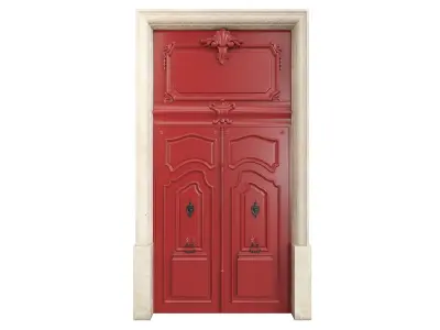 Entrance classic door 66 3D model