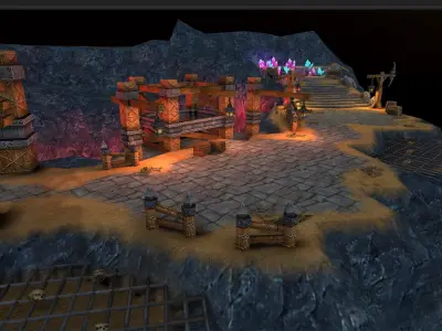 Casual RPG Environment 04 Low-poly 3D model