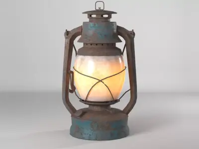  rusty lantern--Royalty free--  PBR Low-poly 3D model