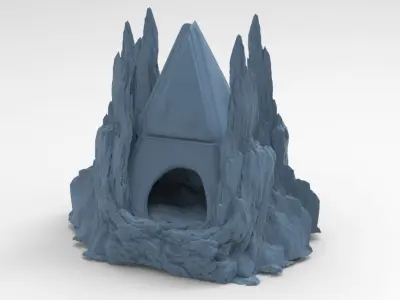 Tutankhamun sand rocks 3D model