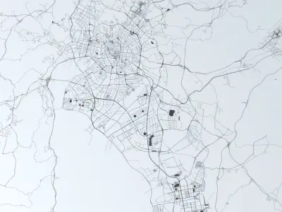 Kunming Road Network and Streets 3D model
