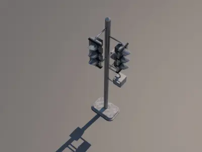 Traffic light 3D model