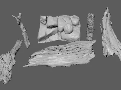Realistic Desert Cliff Namaqualand Cliff  PBR Game Ready 3D model