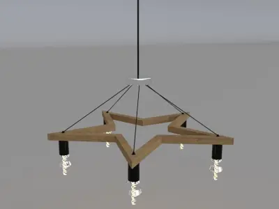 Star Chandelier 3D model