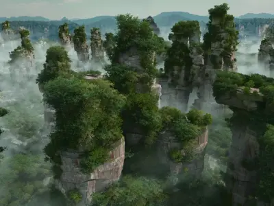 Mountains 3D model get