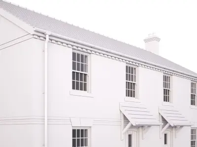 British House Trap Road Plot1-2 3D model