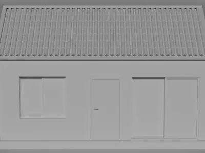 Little home Low-poly 3D model