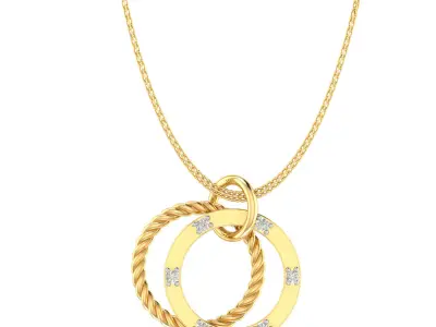 Ring Earrings Pendant Combo 3D print model