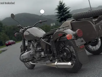  Ural M70 Sidecar Motorcycle Brown 