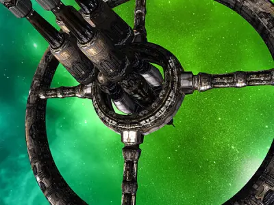 3DRT - Norad Space Station - Aleum Low-poly 3D model