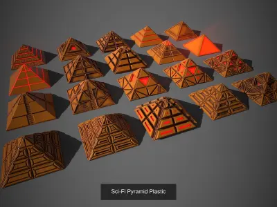 Sci-Fi Pyramid Collection-PBR Textures with Unity Game Pack